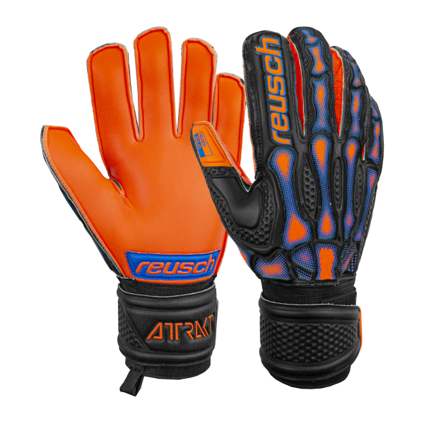Reusch Attrakt Infrared Solid 5160566 7783 black orange 1
